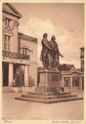 AK / Ansichtskarte  WEIMAR  Thueringen Goethe-Jahr 1932 Goethe-Schiller-Denkmal