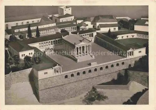 AK / Ansichtskarte  BERLIN Pergamonmuseum Modell der Burg Pergamon Hans Schleif 7. Das Heiligtum des Kaisers Trajanus