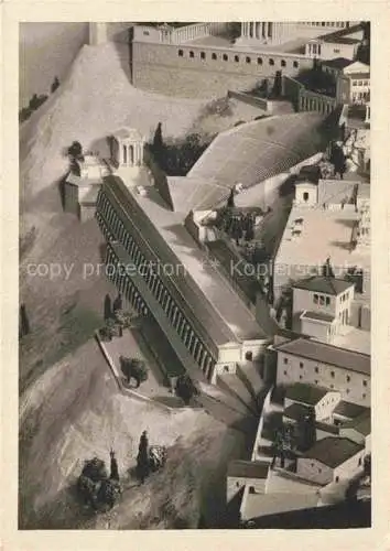 AK / Ansichtskarte  BERLIN Pergamonmuseum Modell der Burg Pergamon Hans Schleif 6. Theater mit Terrasse und Caracalltempel