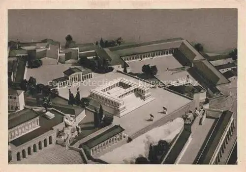 AK / Ansichtskarte  BERLIN Pergamonmuseum Modell der Burg Pergamon Hans Schleif 4. Grosser Altar mit Markt