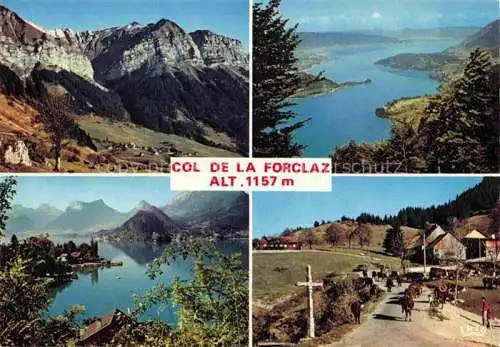 AK / Ansichtskarte  Col de la Forclaz Martigny VS Col et village de Montmin vue prise du col de la Forclaz Baie de Talloires