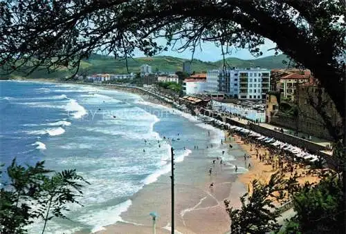 AK / Ansichtskarte  Zarautz Zarauz Gipuzkoa ES Vista parcial de la playa