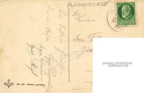 AK / Ansichtskarte  Ploeckensteinsee Plesne Jezero Nova Pec Neuofen CZ Stifter Denkmal am Plockensteinsee
