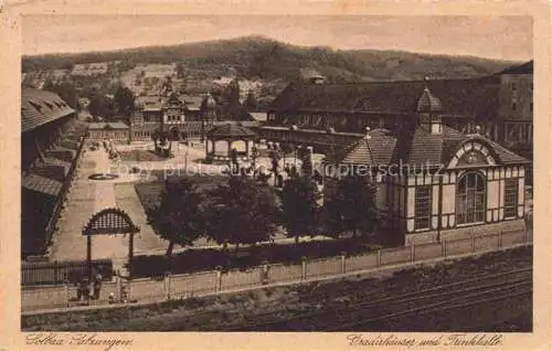 AK / Ansichtskarte  Bad Salzungen Gradierhaeuser und Trinkhalle