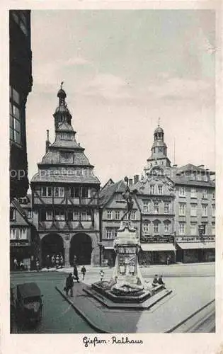 AK / Ansichtskarte  GIEssEN  Lahn Rathaus Brunnen