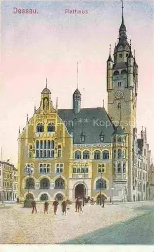 AK / Ansichtskarte  DEssAU-ROssLAU Rathaus