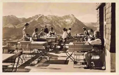 AK / Ansichtskarte  Wankhaus 1780m Garmisch-Partenkirchen Terrasse