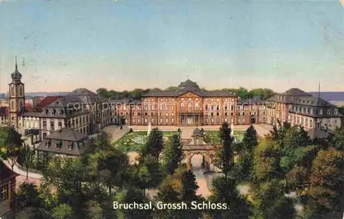 AK / Ansichtskarte  BRUCHSAL Baden Grossherzogliches Schloss Feldpost