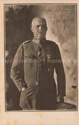 AK / Ansichtskarte  LUDENDORFF Erich Militaria Generaele Stab Generalquartiermeister