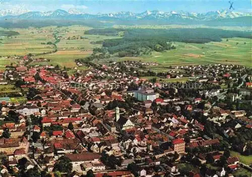 AK / Ansichtskarte  Weilheim Oberbayern Panorama Blick gegen Zugspitze Alpen