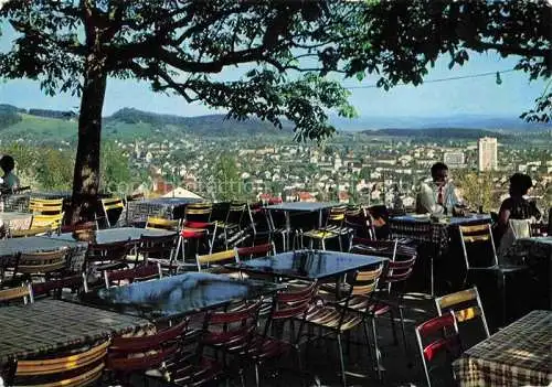 AK / Ansichtskarte  BADEN  AG (Schweiz) Restaurant Schloss Schartenfels Terrasse Fernsicht