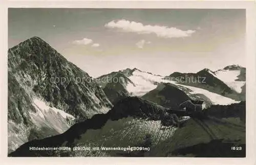 AK / Ansichtskarte  Hildesheimerhuette 2899m Soelden oetztal AT mit Wannenkogel