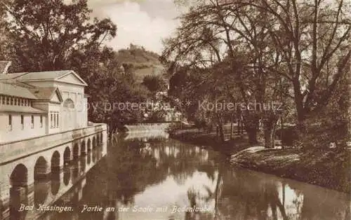 AK / Ansichtskarte  BAD KIssINGEN Partie an der Saale mit Bodenlaube