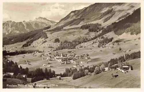 AK / Ansichtskarte  Riezlern Kleinwalsertal Vorarlberg mit Nebelhorn