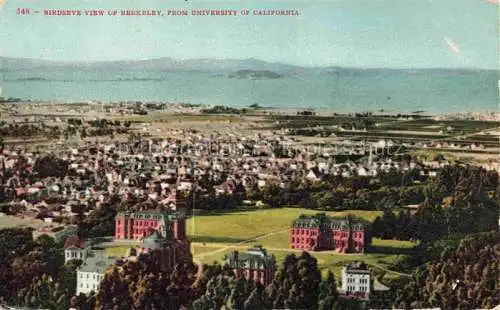 AK / Ansichtskarte  Berkeley California USA Air view from University of California