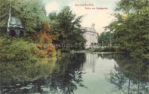 AK / Ansichtskarte  AUGSBURG Partie am Stadtgarten