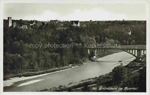 AK / Ansichtskarte  Gruenwald  Muenchen Isartal Panorama