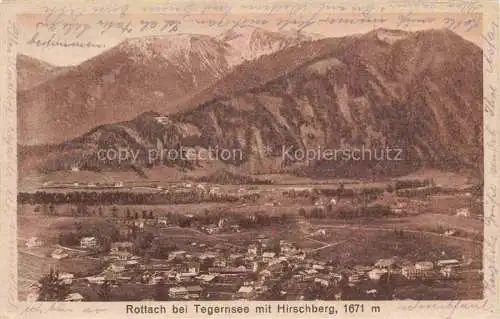 AK / Ansichtskarte  Rottach-Egern Tegernsee mit Hirschberg