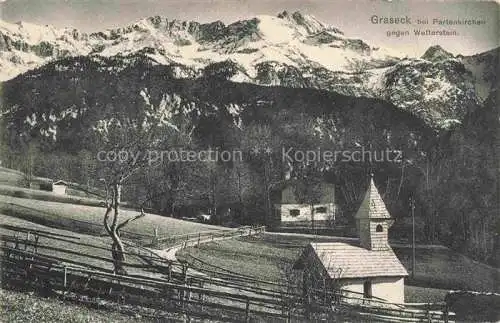 AK / Ansichtskarte  Graseck Garmisch-Partenkirchen mit Kapelle und Wetterstein