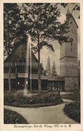 AK / Ansichtskarte  Wang  Kirche Wang Brueckenberg Karpacz Gorny PL Kirche