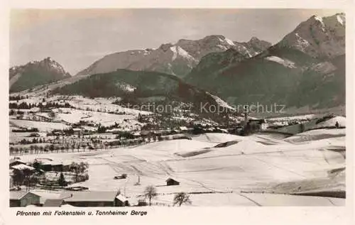 AK / Ansichtskarte  Pfronten Bayern mit Falkenstein und Tannheimer Berge