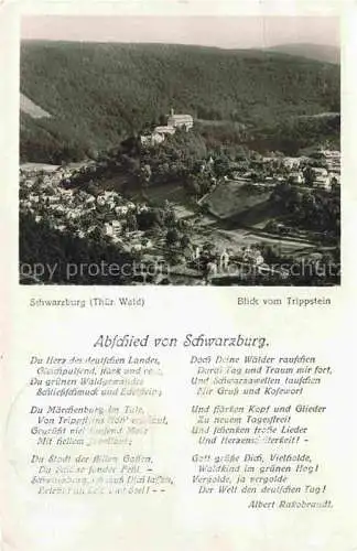 AK / Ansichtskarte  Schwarzburg Rudolstadt Thueringen Blick vom Trippstein