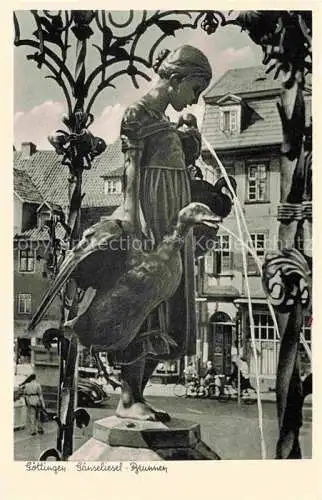 AK / Ansichtskarte  GoeTTINGEN  Niedersachsen Gaenseliesel Brunnen