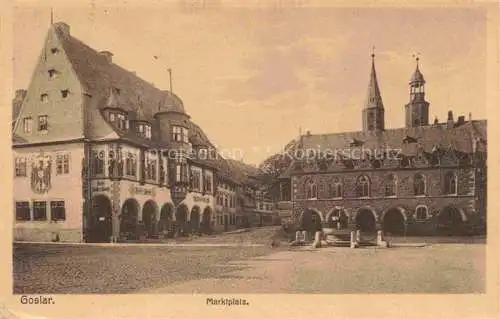 AK / Ansichtskarte  GOSLAR Marktplatz Rathaus