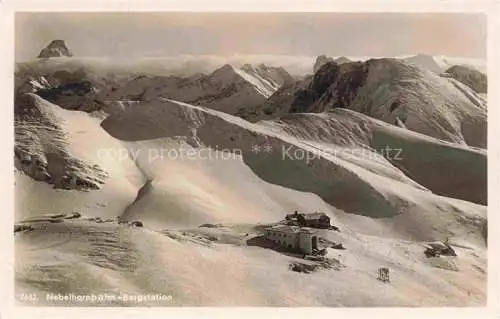 AK / Ansichtskarte  Nebelhorn 2224m Oberstdorf Bayern Nebelhornbahn Bergstation