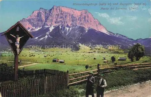 AK / Ansichtskarte  Lermoos Tirol AT Wettersteingebirge und Zugspitze