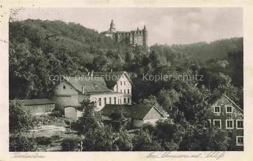 AK / Ansichtskarte  Fuerstenstein  Schlesien Waldenburg Walbrzych PL Neue Schweizerei mit Schloss