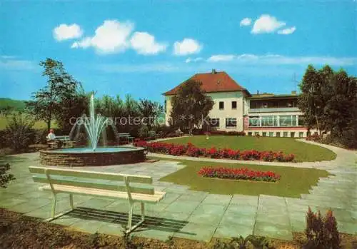 AK / Ansichtskarte  Boerninghausen Preussisch Oldendorf Hotel Pension Immenheim Garten Springbrunnen