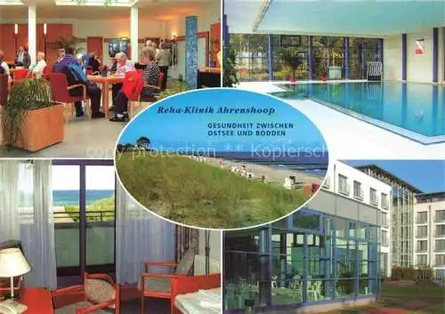 AK / Ansichtskarte  Ahrenshoop Ostseebad Reha-Klinik Aufenthaltsraum Hallenbad Patientenzimmer