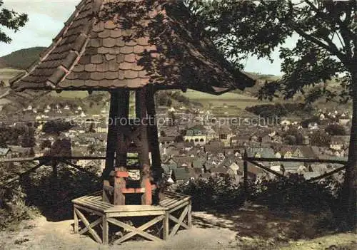 AK / Ansichtskarte  Rotenburg Fulda Hessen Aussichtspunkt Der Pilz mit Blick auf die Stadt Kupfertiefdruck