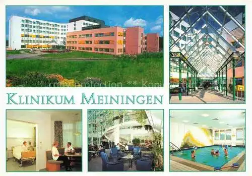 AK / Ansichtskarte  Meiningen Thueringen Klinikum Foyer Hallenbad