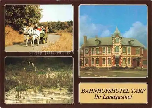 AK / Ansichtskarte  Tarp Flensburg Bahnhofshotel Landsgasthof Pferdewagen Landschaft