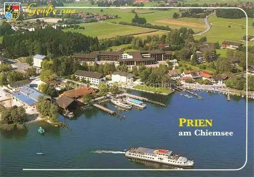 AK / Ansichtskarte  Prien Chiemsee Dampferhafen und Schiffsanlegestelle in Prien-Stock