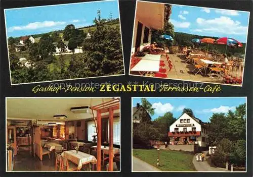 AK / Ansichtskarte  Schwarzenbach am Wald Gasthof Pension Terrassencafé Zegasttal