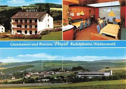 AK / Ansichtskarte  Rudolphstein Gaestehaeuser und Pension Vogel Panorama Frankenwald