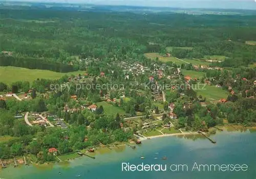 AK / Ansichtskarte  Riederau Ammersee Fliegeraufnahme