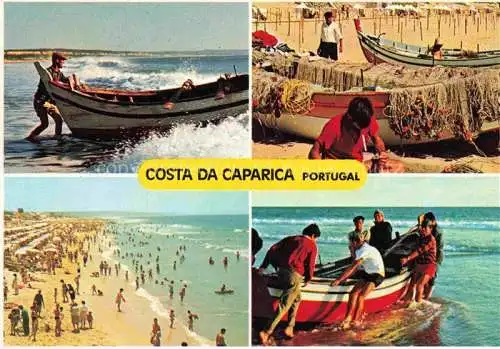 AK / Ansichtskarte  Costa da Caparica Setubal PT Fischer Strandleben