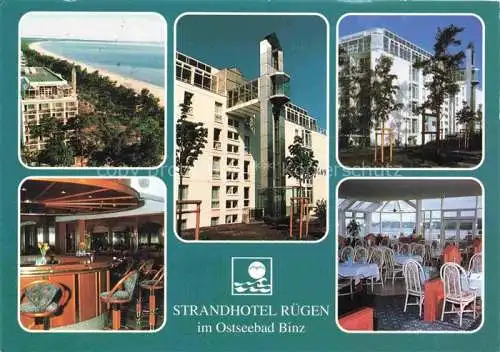 AK / Ansichtskarte  Binz Ruegen Strandhotel Ruegen Restaurant Bar Kuestenpanorama 