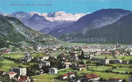 AK / Ansichtskarte  Gries  Bozen BOLZANO Suedtirol IT mit dem Rosengarten