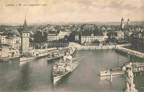 AK / Ansichtskarte  LINDAU  Bodensee Blick vom Leuchtturm