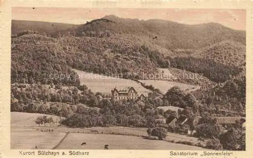 AK / Ansichtskarte  Suelzhayn Ellrich Suedharz Thueringen Sanatorium Sonnenfels