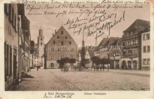 AK / Ansichtskarte  BAD MERGENTHEIM Oberer Marktplatz