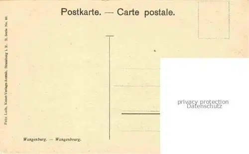 AK / Ansichtskarte  Wangenburg Wangenbourg 67 Alsace Panorama