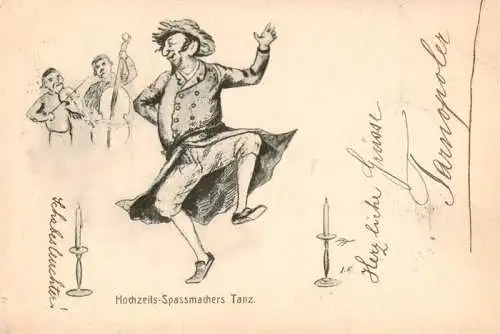 AK / Ansichtskarte  Tanz Taenzer Dance Baile-- Spassmacher tanz  