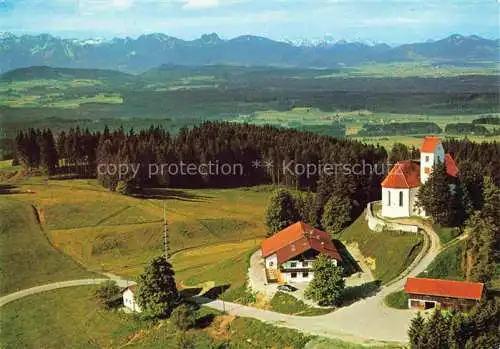 AK / Ansichtskarte  Bernbeuren Gasthof Auerberg Kirche Alpenpanorama