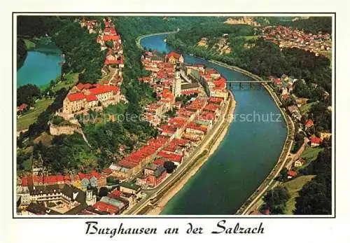 AK / Ansichtskarte  Burghausen  Salzach Oberbayern Ansicht mit Deutschlands laengster Burg